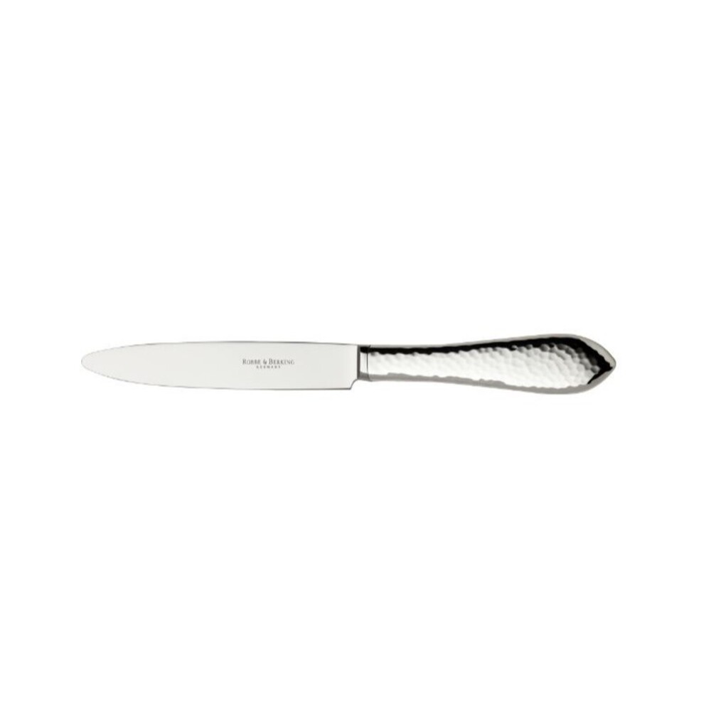 Robbe & Berking Martelé Dessert Knife (150g massive silverplated) - NEW